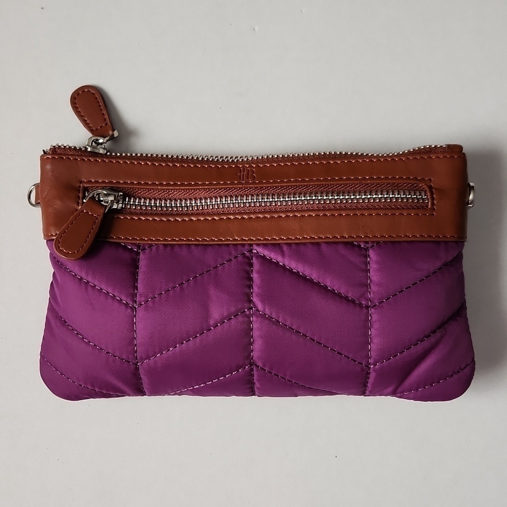 Handbag Butler Mighty Purse Purple Wristlet Wallet Micro USB Phone Charger